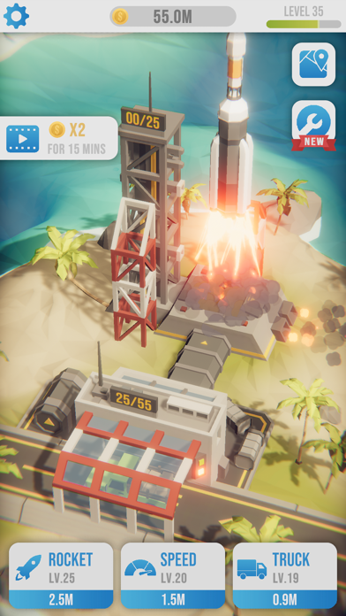 Idle Rocket Launch screenshot 2