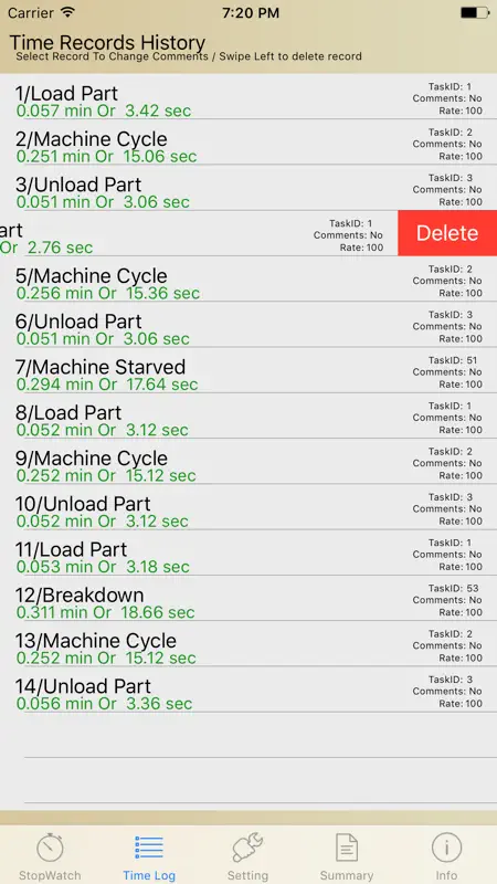 Production Time Study screenshot 2 of 5