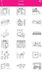 ICOON picture dictionary screenshot