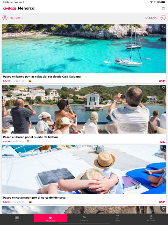 Guía de Menorca Civitatis.com iPad screenshot 2 - Travel app