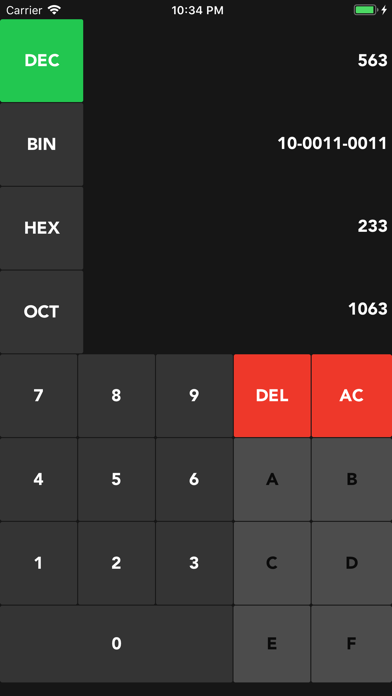 Binary Decimal Converter Screenshot