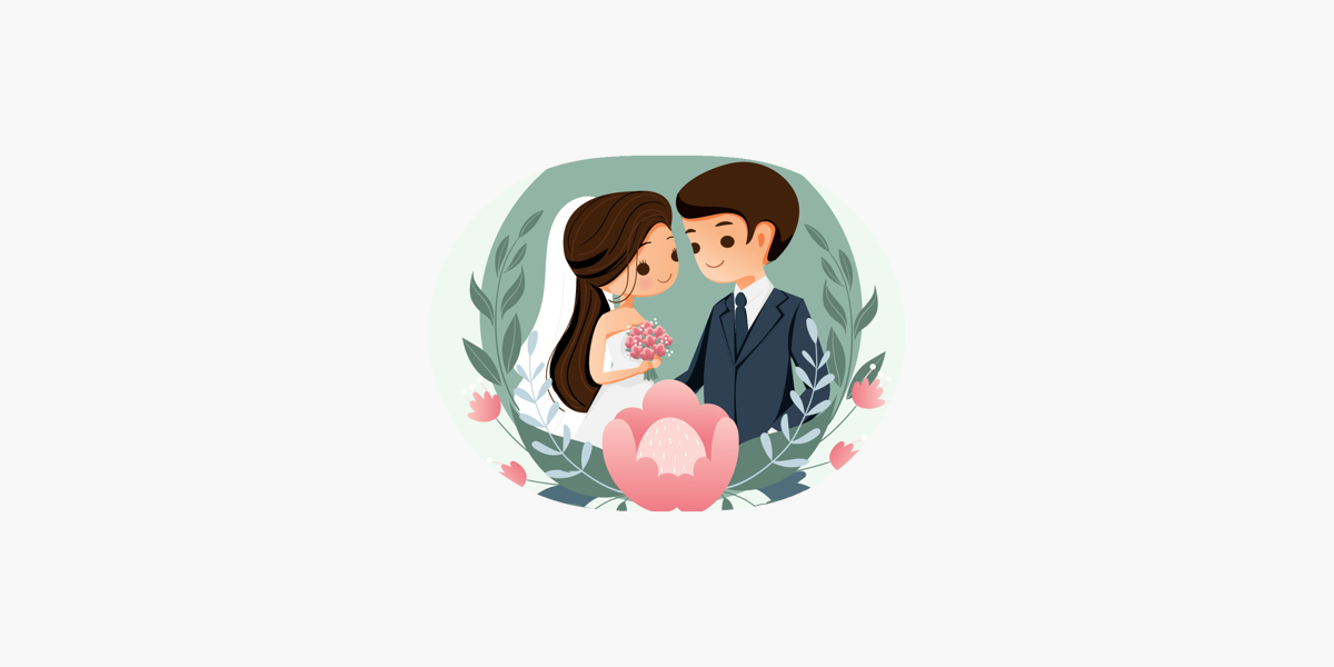 In Love Wedding Sticker for iOS & Android