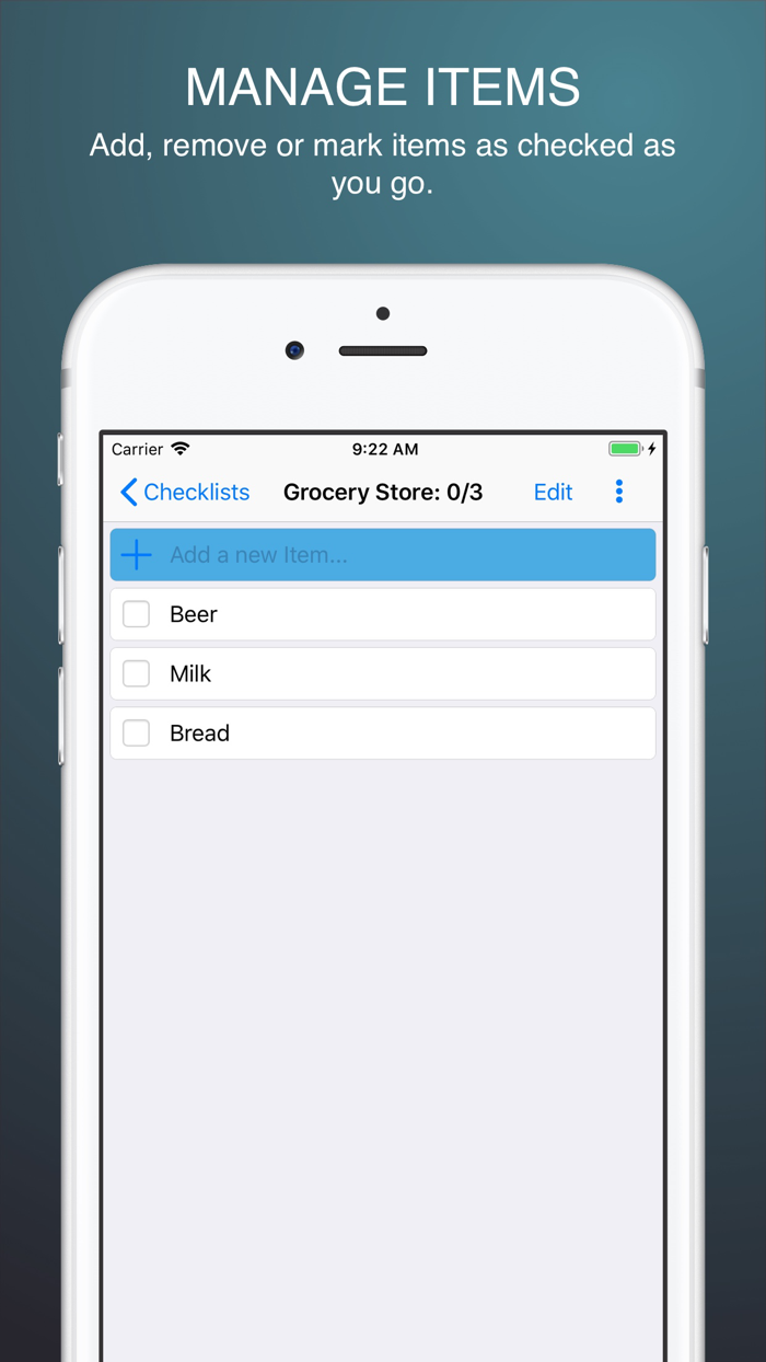 Recyclable CheckLists