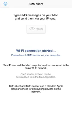 SMS client screenshot 1