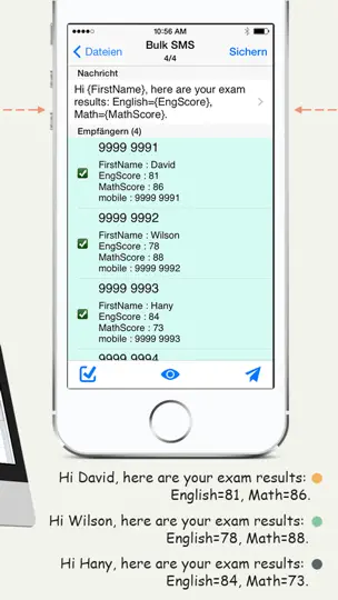 Screenshot von SA Group Text Lite auf dem iPhone 2