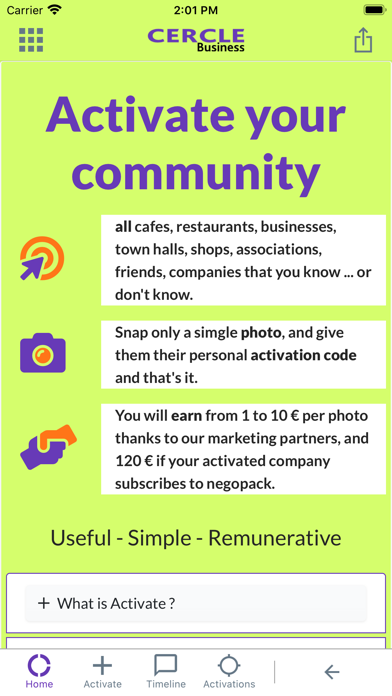 Cercle Business Screenshot
