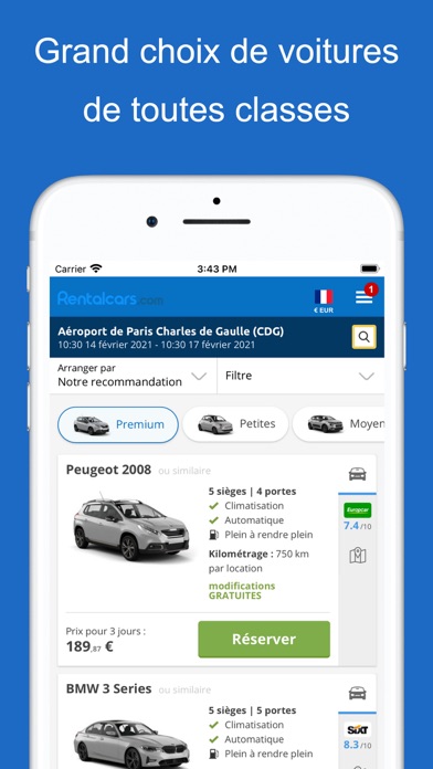 Screenshot #2 pour Louer une voiture