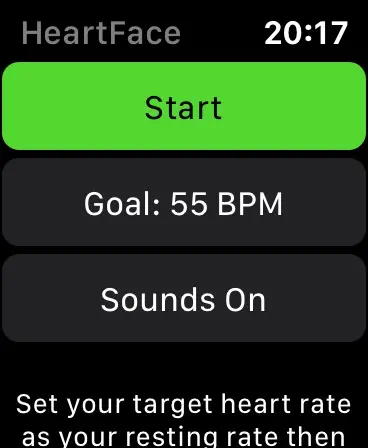 HeartFace: Heart rate on watch