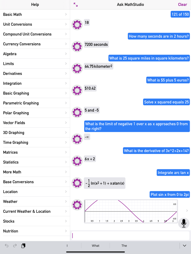 ‎Mio - Ask MathStudio Screenshot
