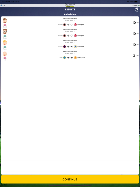 Soccer Business iPad screenshot 6 - Games app