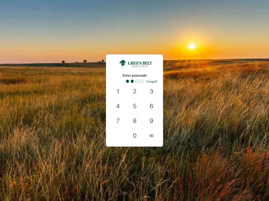 Green Belt Bank & Trust iPad screenshot 3 - Finance app