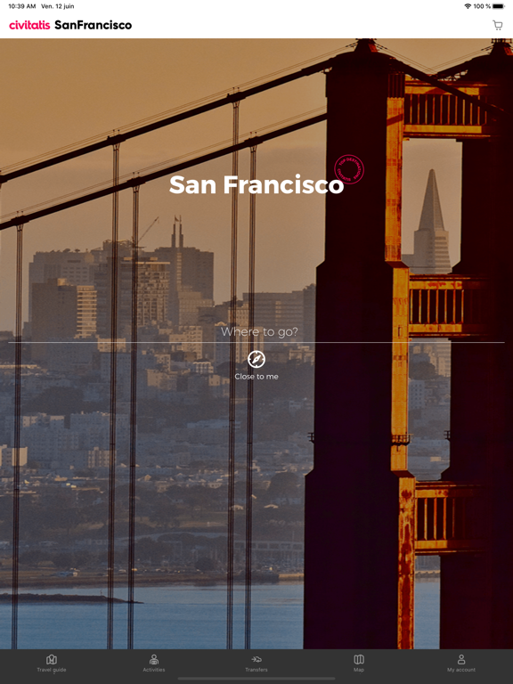 San Francisco Guides Civitatis iPad screenshot 1 - Travel app