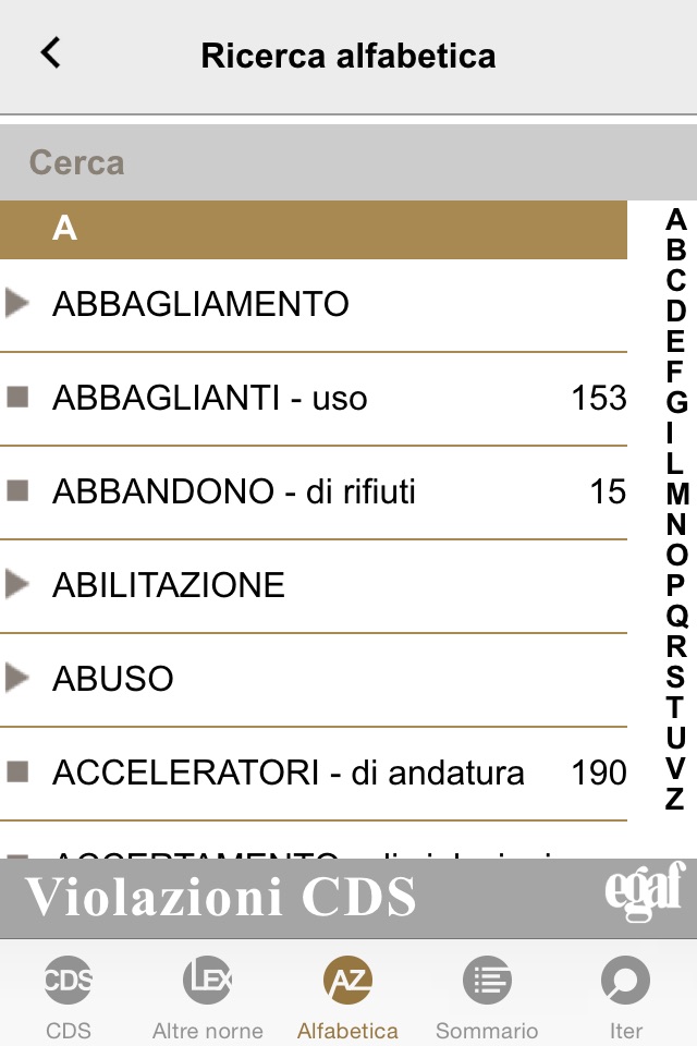 Violazioni CDS screenshot 4