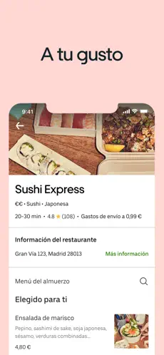 Captura de Pantalla 2 Uber Eats: Comida a domicilio iphone