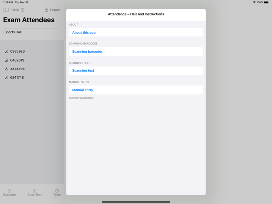 Screenshot #6 pour Exam Attendance