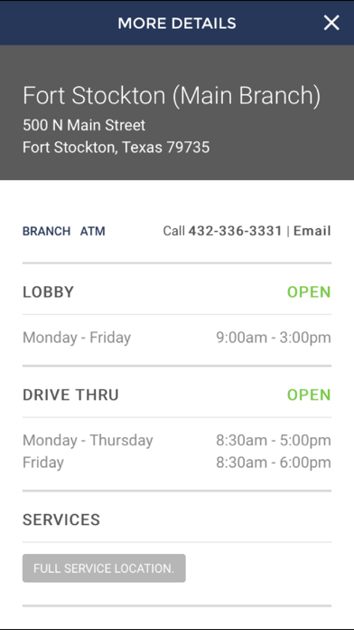 The Pecos County State Bank Screenshot