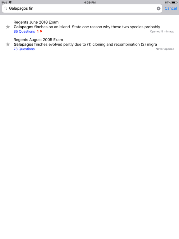 Regents Living Environment iPad screenshot
