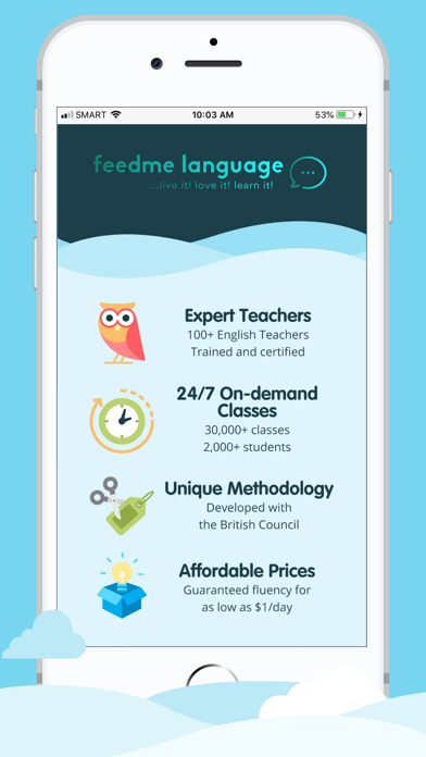 Feedme Language Screenshot