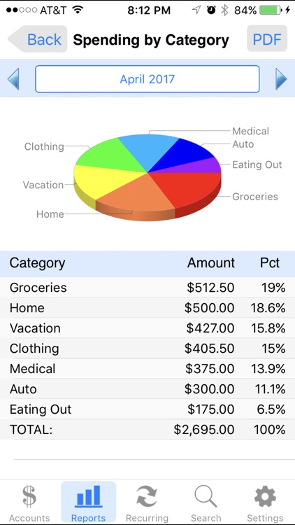 Accounts 2 Checkbook