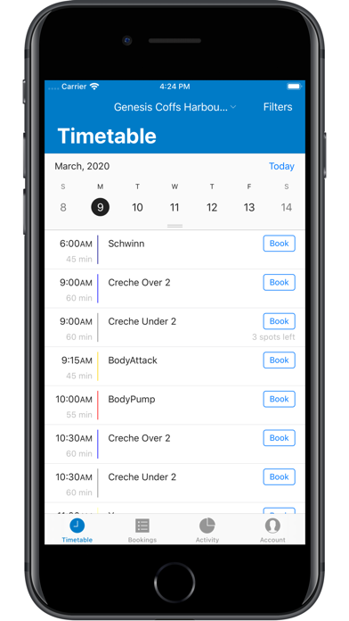App Store screenshot of the Genesis Health and Fitness app
