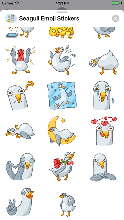 Seagull Emoji Stickers screenshot-4
