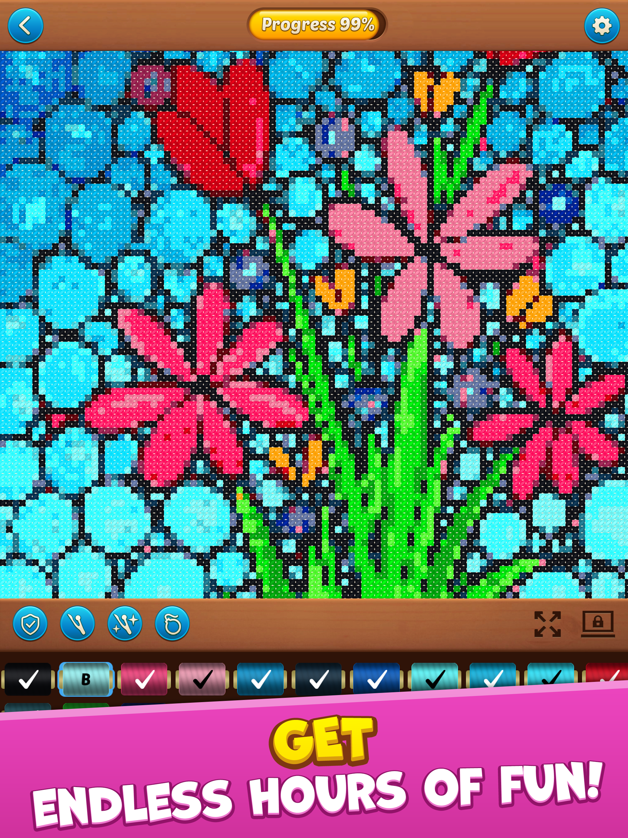Cross Stitch: Coloring Art