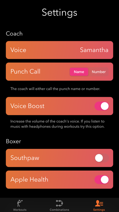 Callout - The Boxing App Screenshot