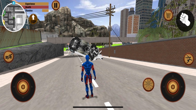 Flying Spider Stickman hero