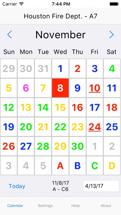 ShiftCal® for Houston Fire