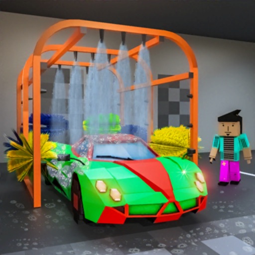 Blocky Car Wash Garage