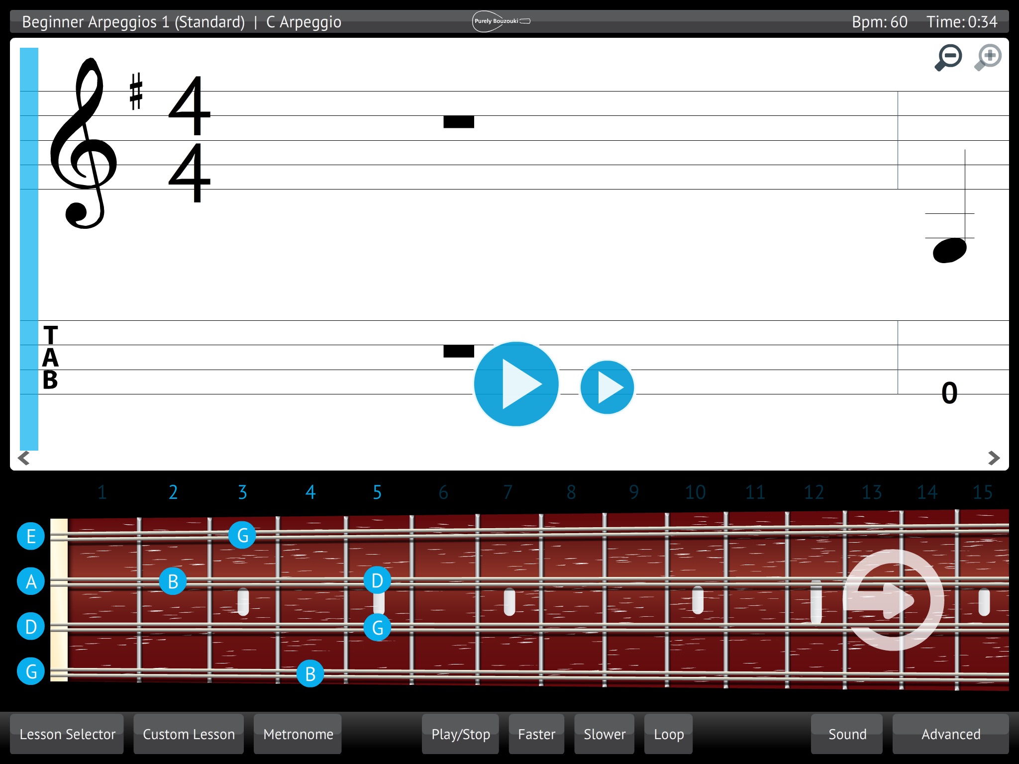 Bouzouki Lessons & Learn screenshot 2