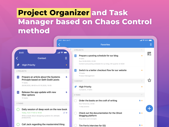 ‎Chaos Control™: GTD Task List Screenshot