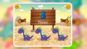 Dino Counting Math 123 Numbers screenshot