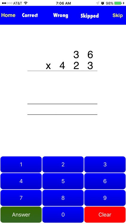 Long Multiplication Drills