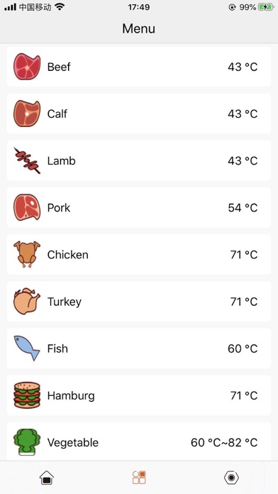 BBQ Thermometer Screenshot