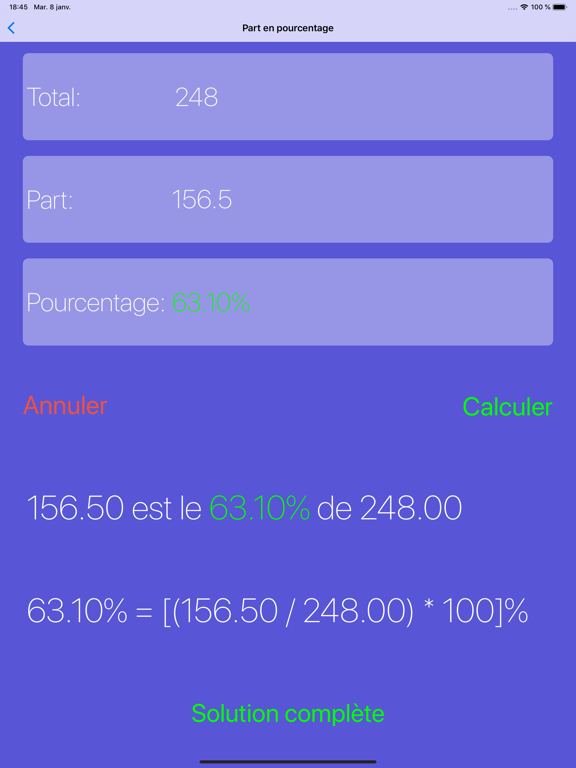 Screenshot #6 pour Pourcentages Solver %