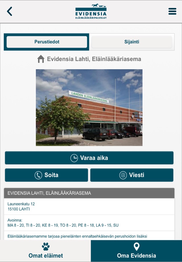 Oma Evidensia screenshot 3