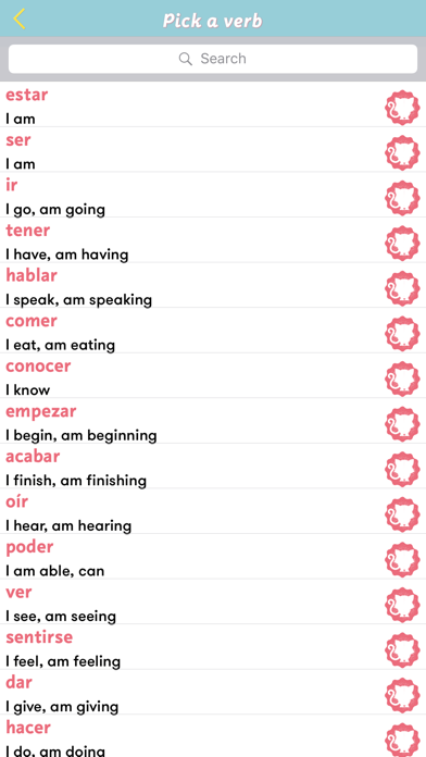 Screenshot #2 pour CatsAndVerbs-Spanish verbs