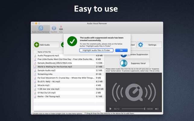 Audio Vocal Remover on the Mac App Store