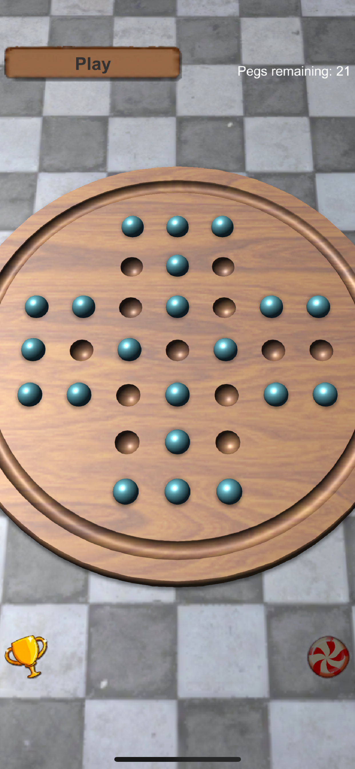 Peg Solitaire Brainvita