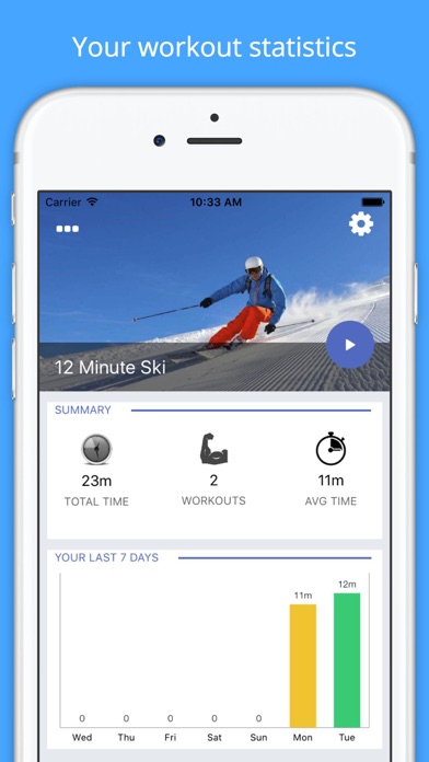 Screenshot #2 pour 12 Min Ski Workout Slopes Fit