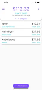 Daily Expense Tracker screenshot #1 for iPhone