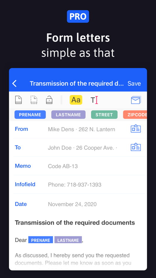 #6. EasyLetter - Send letters (macOS) Podle: Felix Brix