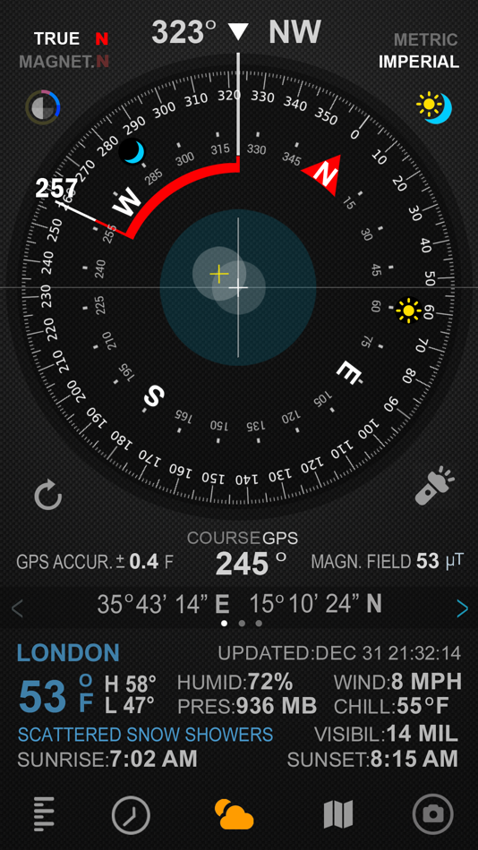 #3. Compass 54 Pro (iOS) 由: Elen Bekzadyan