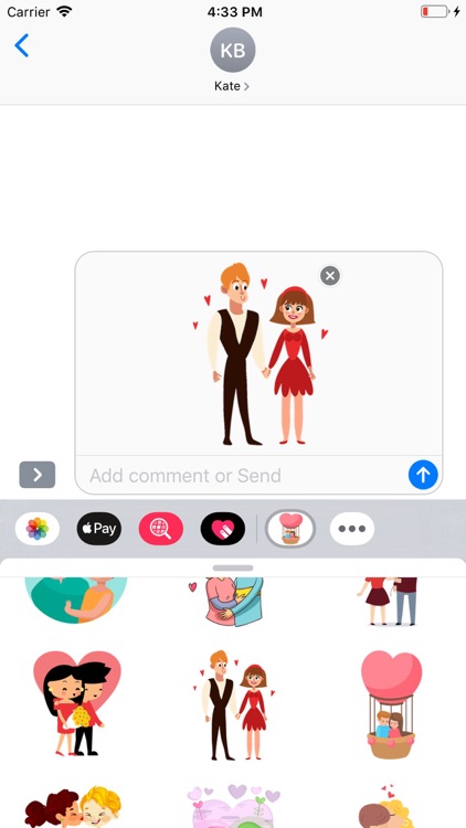 Cute Couple Love Stickers Pack screenshot-9