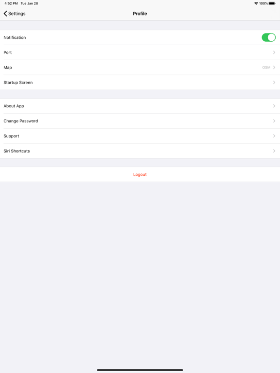 TRACKASSIST GPS iPad screenshot