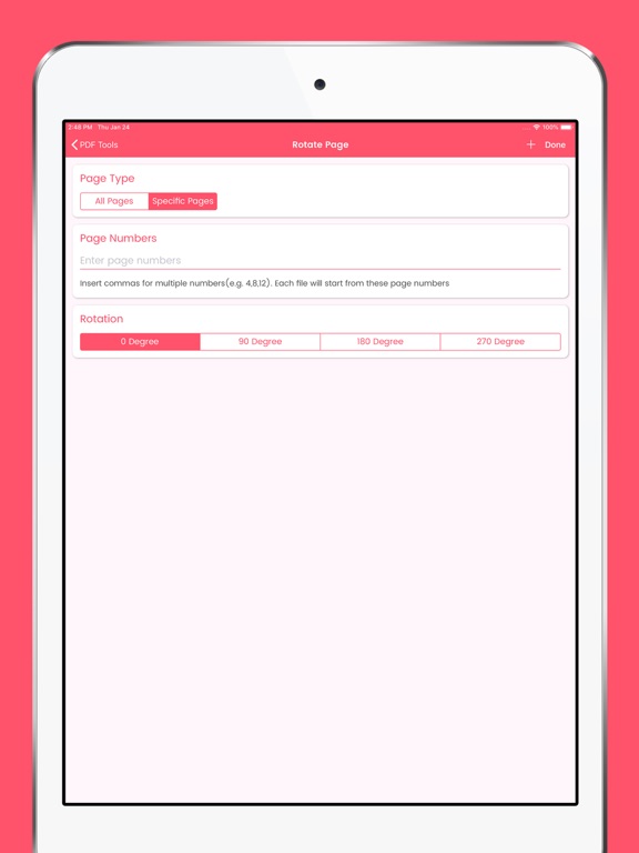 PDF Tools & Utilities iPad screenshot 5 - Utilities app