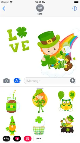 Game screenshot St.Patrick Lucky Green Sticker apk