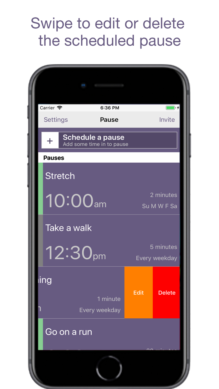 Pause - A Simple Reminder App