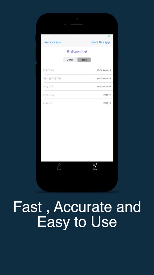 #1. Tuner - Chromatic Guitar Tuner (iOS) Podle: Alok Singh